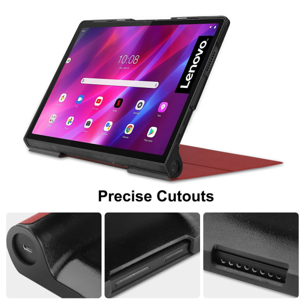 Custer Texture Lædertaske til Lenovo Yoga Tab 11