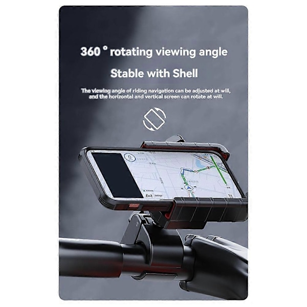 Mobiltelefonhållare för Golfbil Kompatibel för /Club Car, Universell Mobiltelefonhållare Kompatibel Med, Alla Smartphones Black