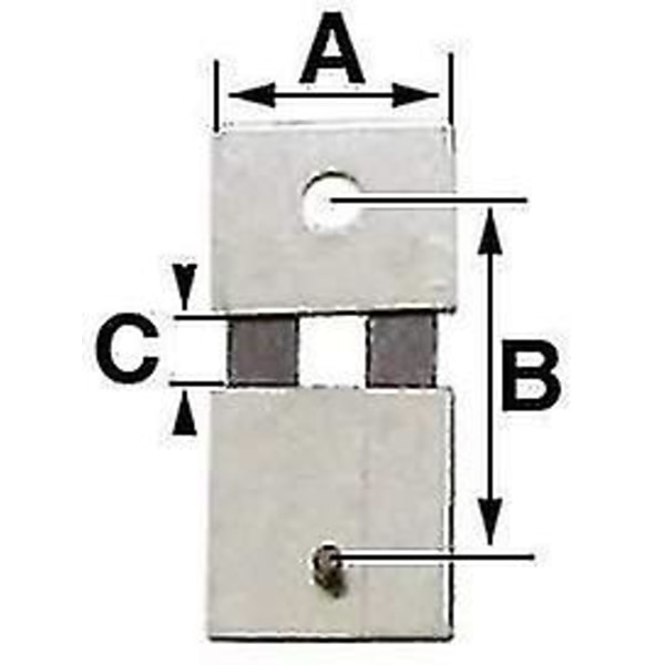 Pendelfjäder för pendelur B= 12,0 mm (a = 8,0 mm & C = 2,3 mm) Kieninger