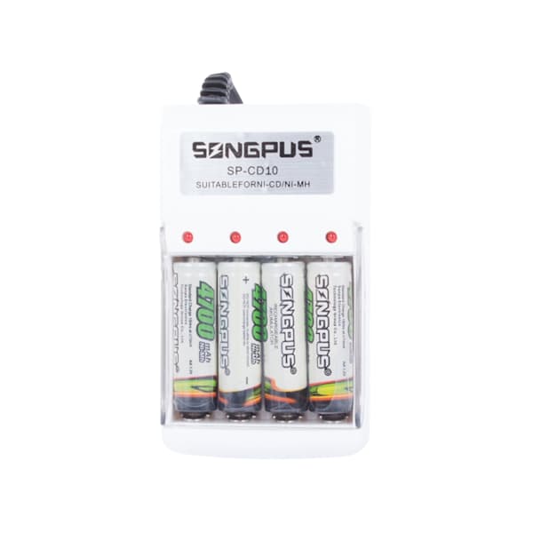4x Batteriladdare - AA/AAA Batterier
