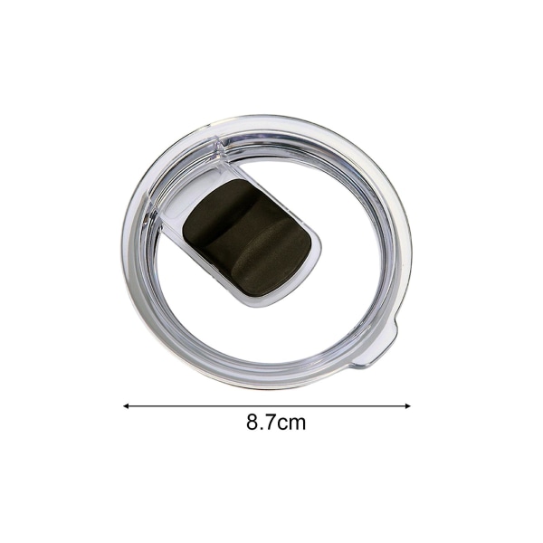 2 stk 20 oz koplåg Praktisk gennemsigtigt udskiftningslåg til glas med magnetisk skyderkontakt til hjemmet