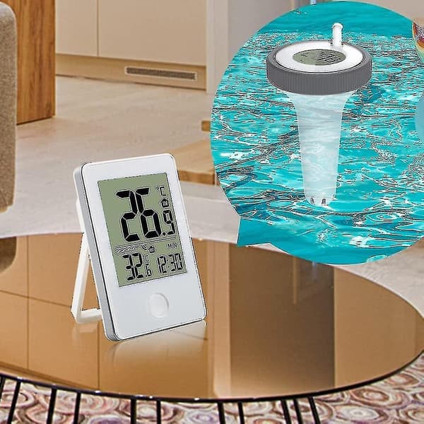 Pooltermometer Digital Wifi Termometer Med Digital Pool Termometer, LCD-Skærm, IPX7 Flydende Termometer Til Pool (ZYH)-WELLNESS