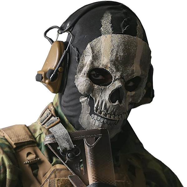Call Of Duty Ghost Maske Hatt + Skallemaske Kostyme Maske Halloween Party Unisex Cosplay Prop