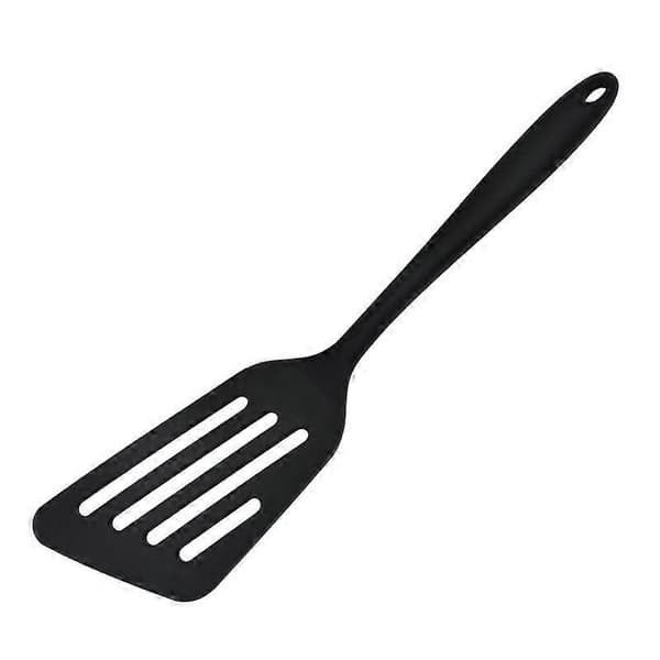 Hushållssilikonstekspade stekspade stekspade sned läckagespade köksstekspade köksredskap black