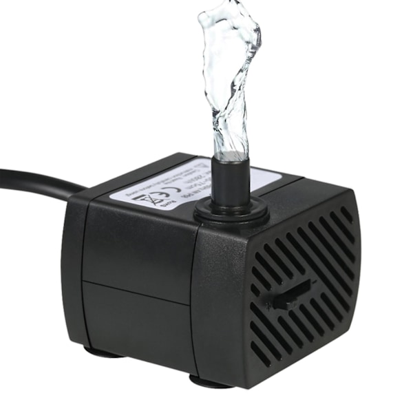 350L/H 5W Nedsænkbar Vandpumpe til Akvarium Bordspringvand Fontæner Vandhave Hydroponiske Systemer