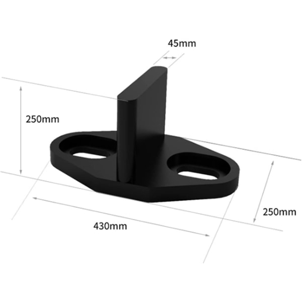 4 stk. Lommedør Guide Bunn Skyvedør Gulvguide 43*25mm