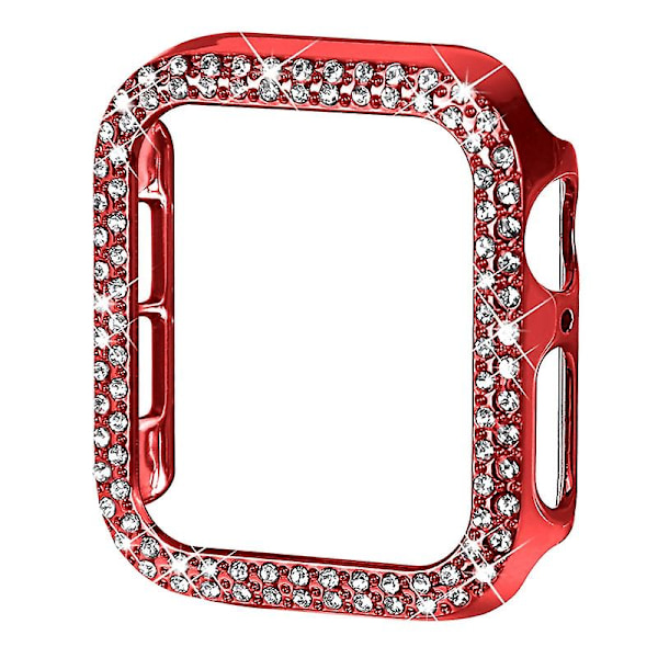 Strassdekor Hårt PC Anti-fall Klocka Skyddsfodral för Apple Watch Series 9/8/7 45mm