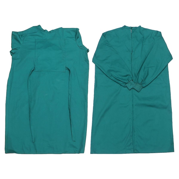 Beskyttelsestøj Uniform beklædningstøj Langærmet arbejdsdragt Overall tøj til mænd, kvinder (mørkegrøn, str. L)