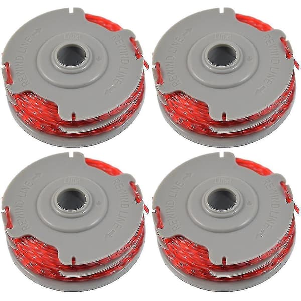 4 X Trimmer Strimmer Spole & Line Dobbelt Autofeed Kompatibel Flymo Fly021
