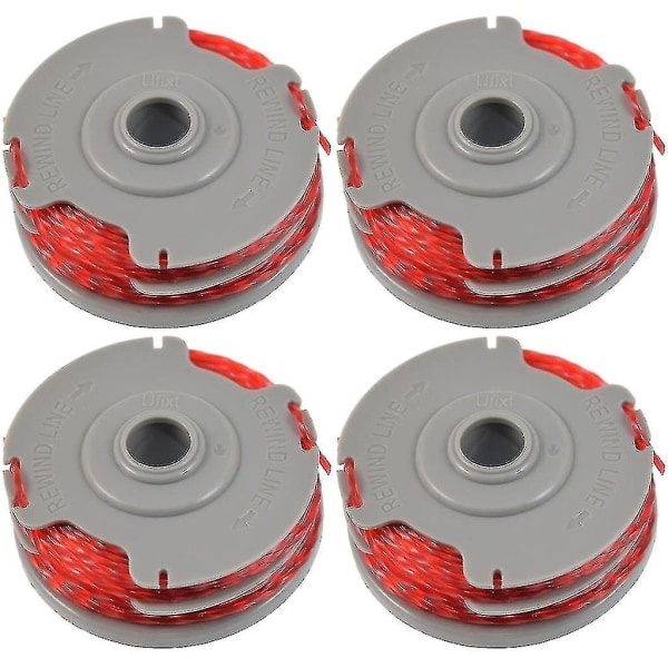 4 X Trimmeri Strimmer Spool Amp; Line Double Autofeed -yhteensopiva Flymo Fly021