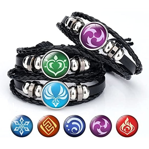 Genshin Impact Armband 7-pack, Animne Lysande Armband