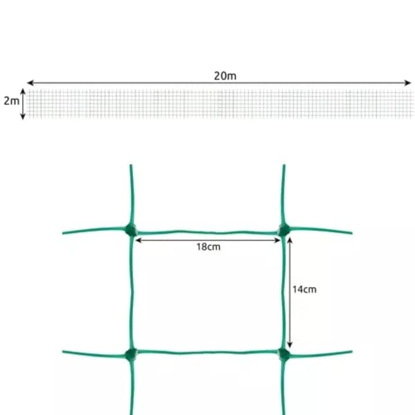 Kasvituki / Tukiverkko Kasveille - 2x20m 450