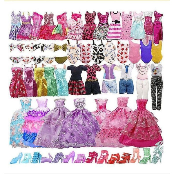 Kläder till Barbie, 35 st Barbie Dockkläder