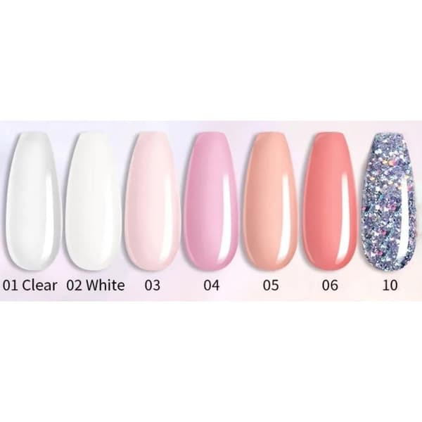 Poly Builder Gel Kit / Polygel med UV-lampe - Nail Art Negle