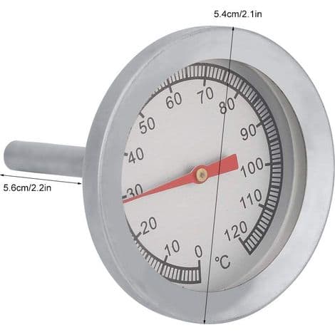 Termometer, BBQ Pizza Grill Termometer Temperaturmåler 120℃ for grilling