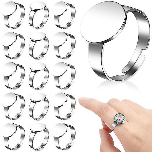 20 stk. ringstativ smykker ringemner harpiks ringbase stasjonsringbase smykker kompakt ringholder
