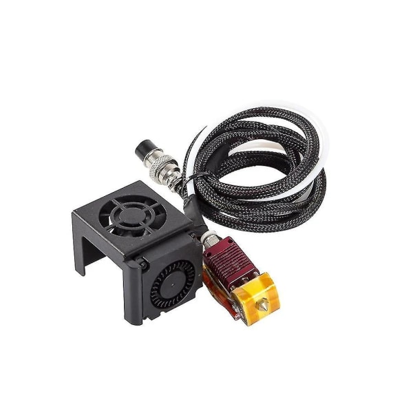 Creality 3D CR-10S helt monterat extrudersats CR-10 Hotend-monteringssats komplett munstyckesats helt monterat extrudersats fläktkåpa 3D-skrivartillbehör Cool