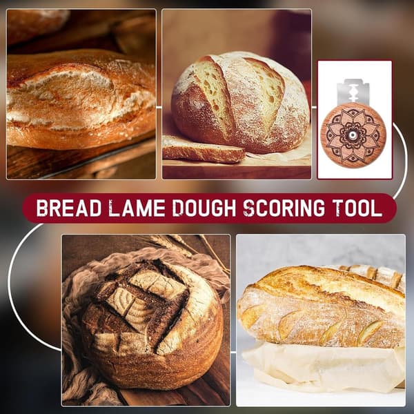 Bread Scoring Tool, Bread Lame for Sourdough Bread, Wooden Bread Lame, Dough Scoring Tool