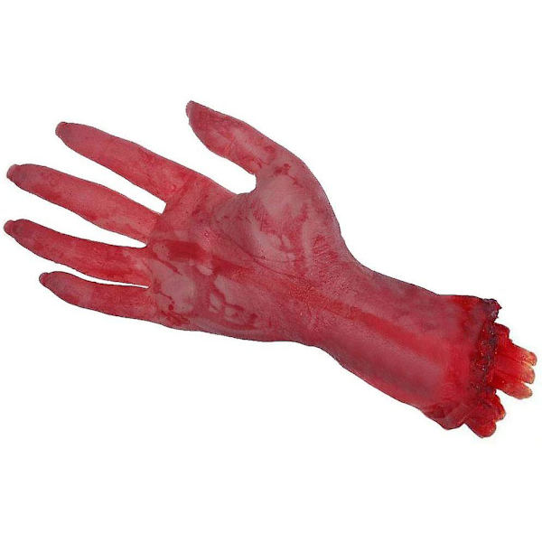 2 st Avhuggen Hand Hundleksak Avhuggen Hand Rekvisita Avhuggen Lem Rekvisita Blodiga Lemmar Avhuggna