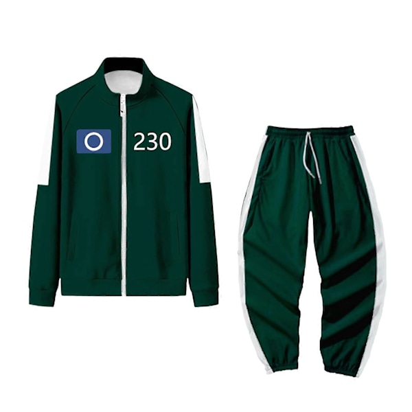 Squid Games Kostume, Squid Games Træningsdragt, Koreansk Folkespils Kostumesæt, Til Fans, Cosplay Og Temafester, 456 Voksen Squid Games Outfit C XXL