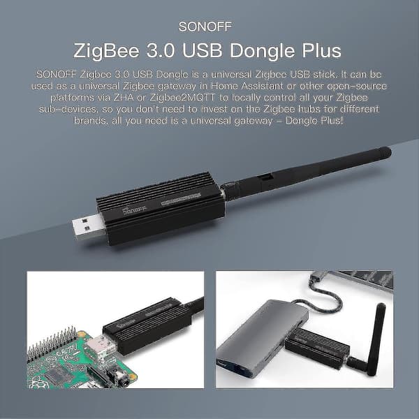 Zigbee 3.0 Usb Dongle Plus, Ti Cc2652p Koordinator, Universal Usb Zigbee Hub, Zigbee Gateway Til Home Assistant