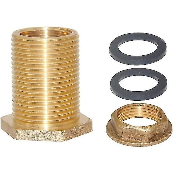 1\" Hun 1-1/4\" Hann Solid Messing Vanntank Kobling Skott Tank Tilpasning