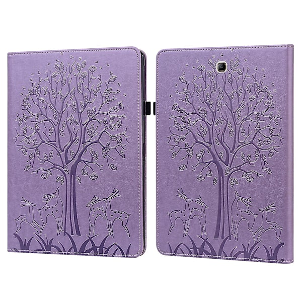 För Samsung Galaxy Tab A 9.7 T550 / T555 Läder Tablet Fodral Purple