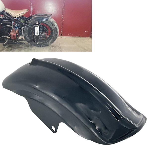 Bakre Svart Plast Mudguard Fender för Harley Davidson Sportster XL 883 XL1200 Cafe Racer Bobber Chopper