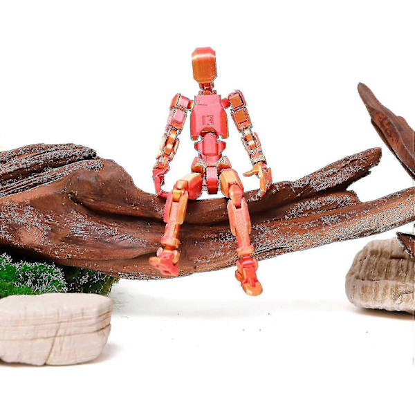 T13 Action Figure, Titan 13 Action Figure 3d Titanien Figuuri, 3d Tulostettu Action Figure Nova 13 Action Gold red