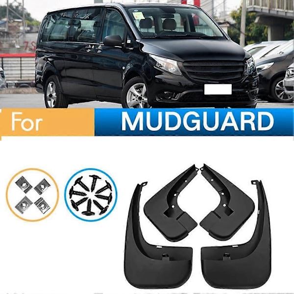 4 kpl auton roiskeläpät Mud Flaps Splash Mud Guard W447 2016-2021 automallille