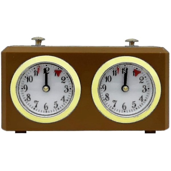 REMAKE Mekanisk schackklocka analog för schackspel Timer Klockor Timer Inga batterier behövs