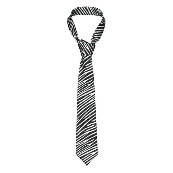 Zebra Stribet Herre Slips Mode Slips Tynde Slips Gaver Til Bryllupper, Brudgom, Forretningsfest
