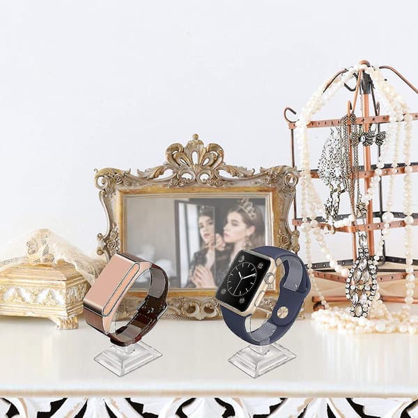 4 st Klockdisplayställ Klar Armband Smycken Klockdisplayställ Hållare