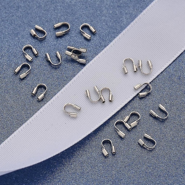 100 stk U-form trådbeskytter trådbeskytter løkker til gør-det-selv-smykkehåndværk