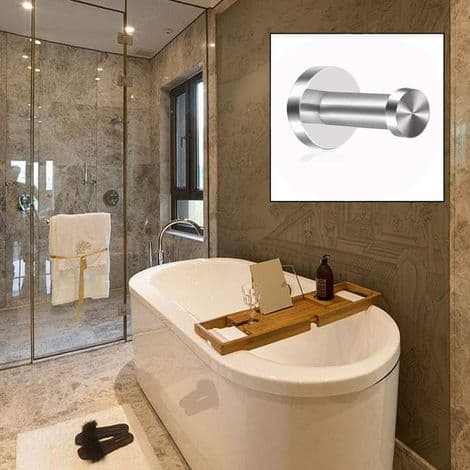 Kroge i rustfrit stål, badeværelseskroge, knager