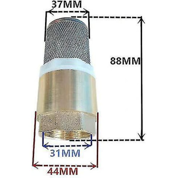 2024 1 tuuman messinkinen takaiskuventtiili, ilmapumpun takaiskuventtiili ja sisääntulosuodatin (1 pakkaus)