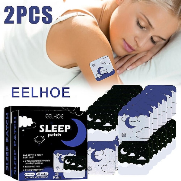 Sömnplåster Lindrar sömnlöshet Irritabilitet Ångest Förbättra sömnkvaliteten Vila Föryngring 2 pcs