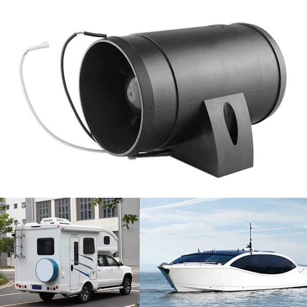 Slitesterk Inline Rørkanalvifte 12v Marinebåt Rv Yacht Luftrensing Ventilasjonsvifte