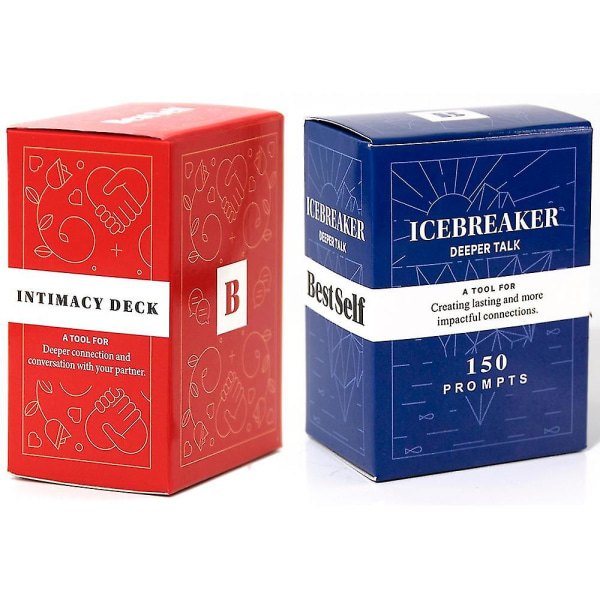 Icebreaker Deeper Talk Game Date Deck Intimitet Samtale Starter Deck Kraftig verktøy for å etablere og styrke relasjoner