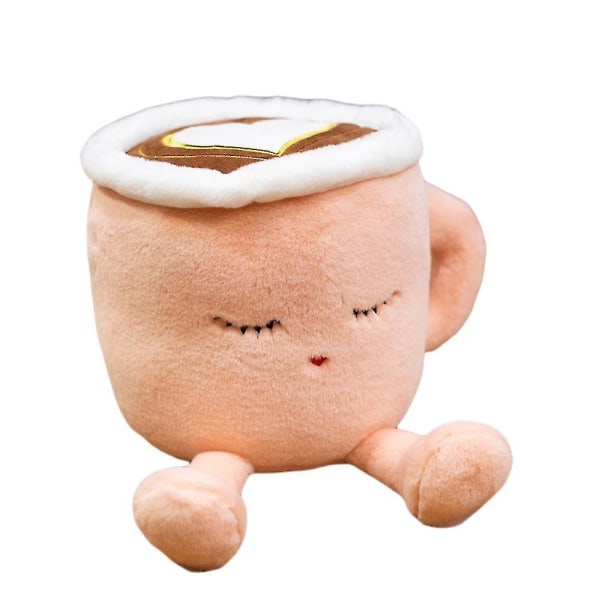 Latte plysjleketøy, 30 cm utstoppet kaffekrus Plysjputedukke, myk kopp Fluffy Friend, klempute – gave til alle aldre