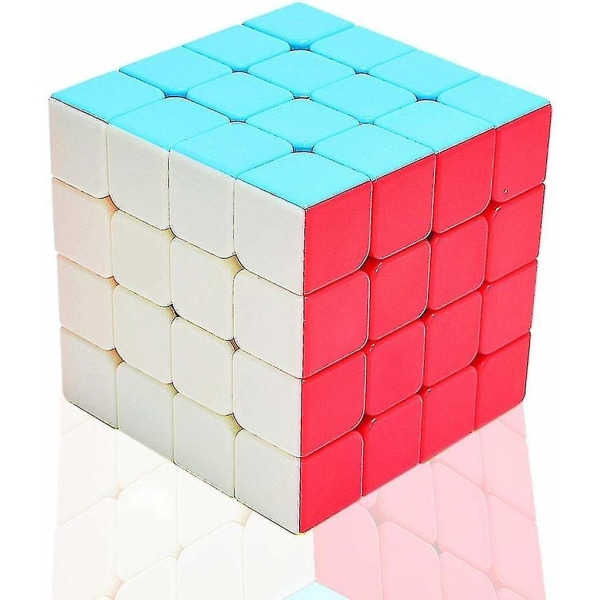 Magic Cube 4x4 klistremerkeløs, Speed ​​Cube 4x4x4 Puzzle Cube Toy