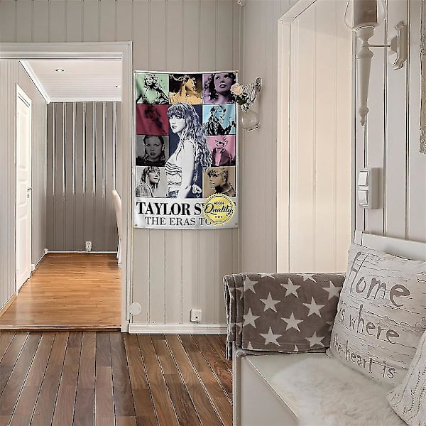 Laulaja Taylor Swift The Eras Tour -tapetti seinälle, taustakangas, kotikoriste, lahja Swiftie TS -faneille, musiikin ystäville