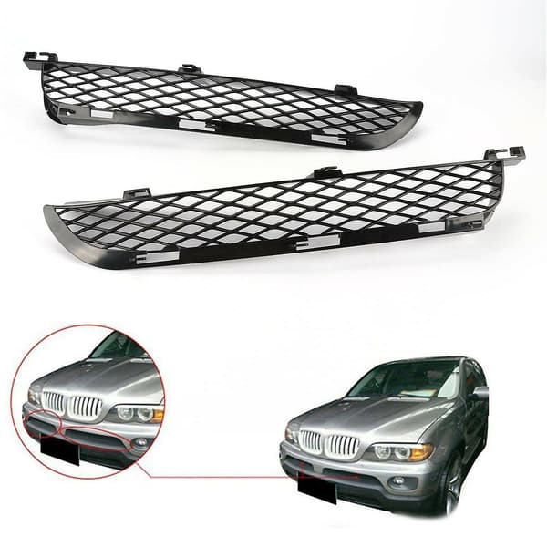 För- X5 E53 2003-2006 Facelift Frontgrill Övre Stötfångare Nätgrill