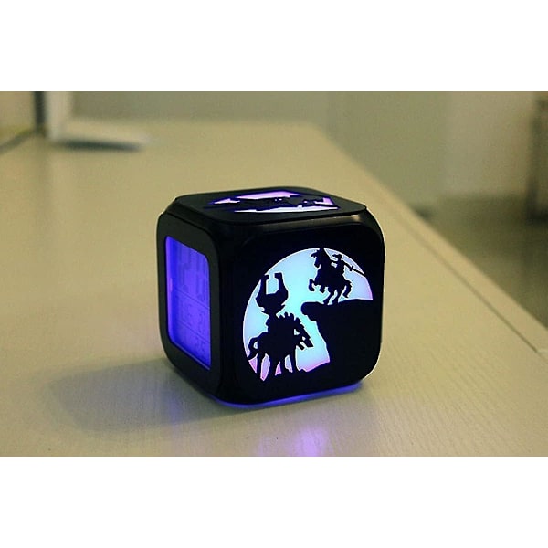 The Legend of Zelda Kreativt 3D Stereo LED Lille Vækkeur Børneværelse Soveværelse LED Natlys Elektronisk Ur Sengelampe - USB-opladning