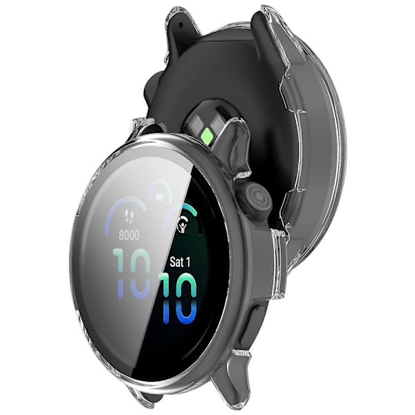 Garmin Vivoactive 6 -kellon suojakotelo PC-kehys karkaistulla lasikalvolla Multicolor Transparent