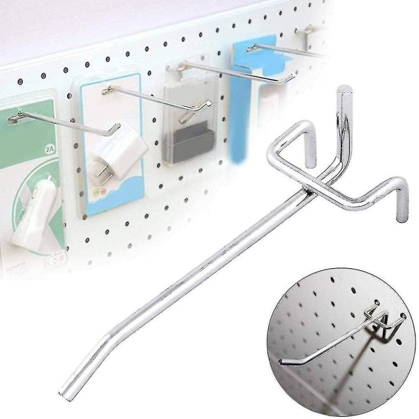 50 st Pegboardkrokar, vägghyllkrokar för display Pegboard Garage Förvara Verktyg Förvaring Hängare Vägghyllkrokar