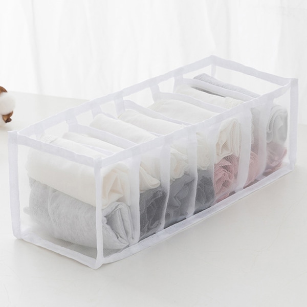 Undertøj BH Opbevaring Organizer Box Sokker Slips Grey 11 grid