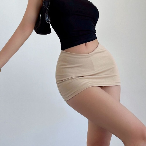 Pakke Hofter Miniskjørt Dame Miniskjørt BEIGE S beige beige S
