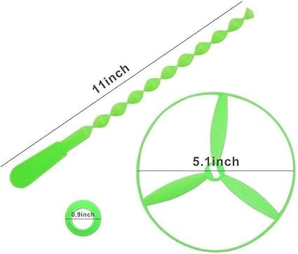 10 stk. Twisty Pull String Underkopper Helikoptere Spindende Flyvende Diske Pædagogisk Legetøj Alder 5+ til Børn (Farve Tilfældig)