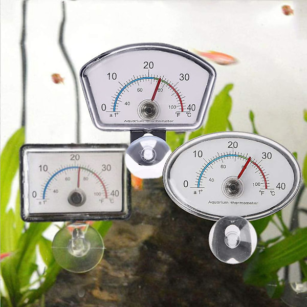 Akvarietermometer Nål Fisketank Temperaturmåler Sugekop Undervandsmodel